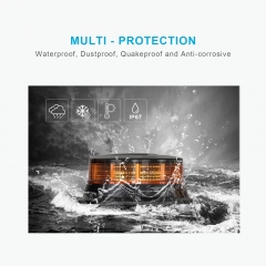 Amber Beacon Light 4.2Inch, Flashing Safety Warning Lights Permanent Mount, LED Emergency Strobe Lights for Vehicles, Caution Hazard Lights for Truck Tractor