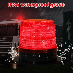 Solar LED Strobe Light Waterproof Flashing Red Beacon Lights with Magnet Portable,Rotating Warning Lights for Vehicles Tow Trucks School Bus