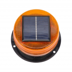 Car LED Solar Strobe Light: Emergency Light Led Road Flares Flashing Warning Lights Roadside Safety Disc Beacon for Car Vehicle Trunk Marine Boat Breakdown Kit