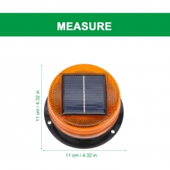 Car LED Solar Strobe Light: Emergency Light Led Road Flares Flashing Warning Lights Roadside Safety Disc Beacon for Car Vehicle Trunk Marine Boat Breakdown Kit