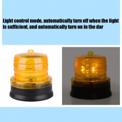Solar Emergency Stobe Light, LED Waterproof Flashing Warning Safety Signal for Trucks Cars Vehicle