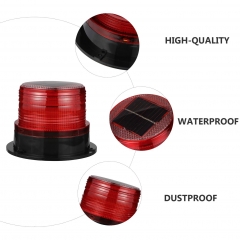 Rotating warning safety flashing beacon strobe car emergency lights solar lights apply to cars, trucks and cars