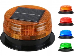 Solar LED Beacon Light Emergency Warning Strobe Light with Magnetic Base, Wireless Waterproof Recovery Beacon Light for Cars Truck SUV