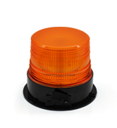 LED Beacon Strobe Light, 8 Colors Adjustable Emergency Rotating Strobe Light with Magnetic Base for DC 12-80 V Cigarette Lighter Plug Vehicles (Clear) (LED Strobe Light)