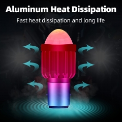 BA20D H6 LED Motorcycle Headlight Bulb 6000K White 3000K Yellow 1600Lumens 10W COB Chips High Low Beam BA20D H6 LED White Yellow