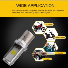 900 Lumens White BA20D COB 12W Led Bulb for Motorcycle BA20D Headlights High Low Beam