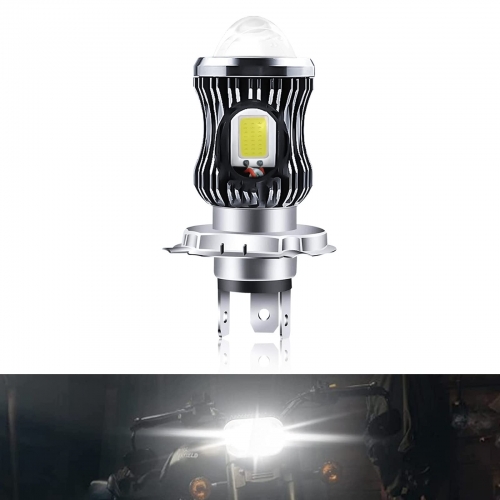 BA20D H6 LED Motorcycle Headlight Bulb 6000K White 3000K Yellow 1600Lumens 10W COB Chips High Low Beam BA20D H6 LED White Yellow