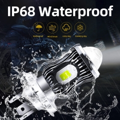 BA20D H6 LED Motorcycle Headlight Bulb 6000K White 3000K Yellow 1600Lumens 10W COB Chips High Low Beam BA20D H6 LED White Yellow