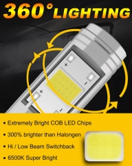 9-80V BA20D Led 12W COB Led Bulb 900Lm Fog Light Car Truck Motorcycle Headlights Lamps Off Road 900LM 6500k