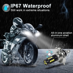 Motorcycle Headlight Bulb DC 9-85V S2 H6 LED Light Bulb Headlamp Kit for Chinese Taotao Scooter Adult Kids Moped Bike 50cc 110cc 125cc 150cc 250cc