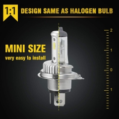 H4 LED Motorcycle Headlight Bulb Hi/Lo Beam 9003 Bulb 2500 Lumens White 6000k CSP Chips LED Car Headlight H4 Headlamp 1:1 Design