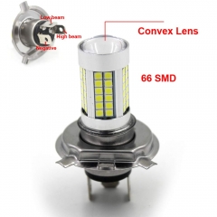 6V 66 SMD Bright H4 LED Light Auto Motorcycle Headlight Bulb Motorbike 8W 1000LM 6000K White High/Low Beam Conversion Kit