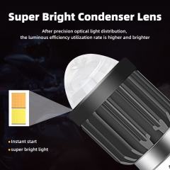 BA20D H6 LED Motorcycle Headlight Bulb 6000k White 1600Lumens H6 led bulb High Low Beam BA20D LED Light Bulb for Motorcycle Headlights DRL 1PCS