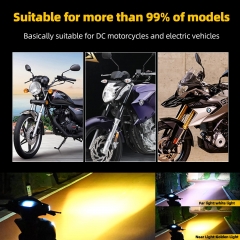 BA20D H6 LED Motorcycle Headlight Bulb 6000k White 1600Lumens H6 led bulb High Low Beam BA20D LED Light Bulb for Motorcycle Headlights DRL 1PCS