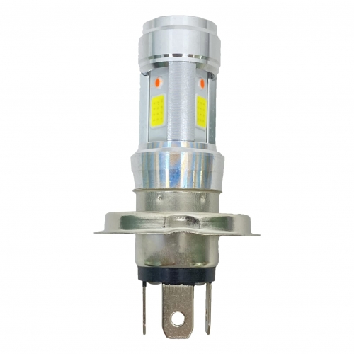 H4 LED Headlight Bulb Aluminum 5700K Cool White 12W Super Bright IP67 Plug and Play for Most Motorcycles Universal Fit