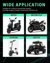 12W LED Aluminium Bulbs White Motorcycle Lights Bulb Backup Signal Blinker Stop Brake Tail Motorbike Light Bulbs Battery Car LED Headlight 900LM High/Low Beam