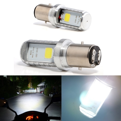 12W LED Aluminium Bulbs White Motorcycle Lights Bulb Backup Signal Blinker Stop Brake Tail Motorbike Light Bulbs Battery Car LED Headlight 900LM High/Low Beam