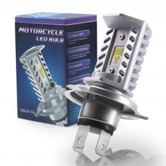 H4 LED Bulb Super Bright Motorcycle Headlights Lamp High Low Beam Lights, Upgrade 9-CSP Chipsets 6500K Compatible with Suzuki Kawasaki BMW Yamaha Honda
