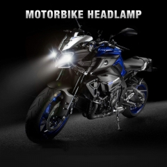 H4 LED Bulb Super Bright Motorcycle Headlights Lamp High Low Beam Lights, Upgrade 9-CSP Chipsets 6500K Compatible with Suzuki Kawasaki BMW Yamaha Honda