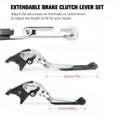 Brake Lever and Clutch Lever Set Replacement for BMW F750GS F850GS 2018-2021 F900R F900XR 2020-2022 Aluminum Motorcycle Handlebar Lever Foldable Length Adjustable