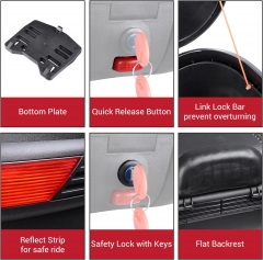 Motorcycle Trunk Black Motorcycle Top Case Motorcycle Tail Box Scooter Trunk Tour Motorcycle Storage Box Carrier with Lock for Helmet Luggage - 30L