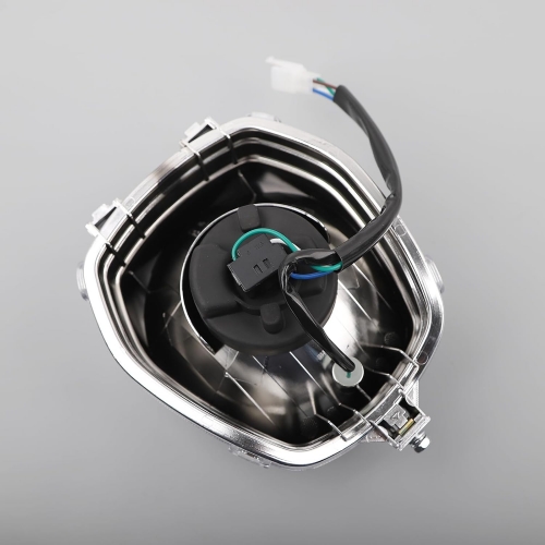 Motorcycle Head Light Assembly 12V 35W Compatible with Honda Navi 2022 2023,Halogen Yellow Light