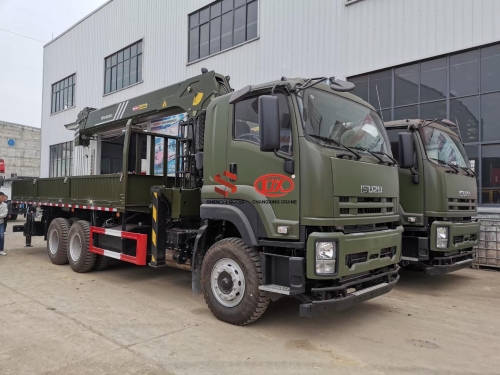 To Myanmar 2pc ISUZU GIGA Truck with 16T Palfinger Crane