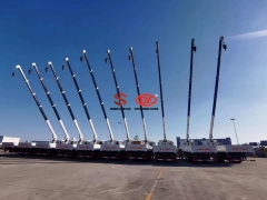 To Turkmenistan 10pc DONGFENG 6X4 Truck mounted SANY PALFINGER 16T Crane