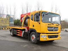 Dongfeng 5T Flatbed Wrecker Tow Truck with 5T Straight Boom Crane