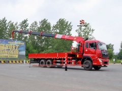 6x4 12 Tonnen Fracht-LKW-Kran mit 12T geradem Boom Dongfeng Kinland Teleskopausleger-Kran-LKW