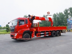 6x4 12 Ton Cargo Truck Crane with 12T Straight Boom Dongfeng Kinland Telescopic Boom Crane Truck