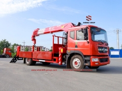 DONGFENG Cargo Truck with 8Ton Still Boom Crane+Climb ladder