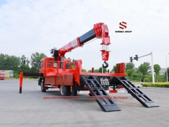 DONGFENG Cargo Truck with 8Ton Still Boom Crane+Climb ladder