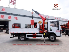 2T 3-section Knuckle Crane for Truck