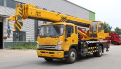 Grue de camion télescopique droite JAC 16 tonnes