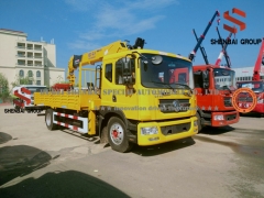 Dongfeng 4X2 Cargo Truck with Shenbai 8 Ton Hydraulic Straight Boom Crane Truck Crane