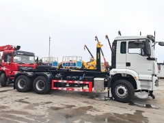 Shacman 6x4 truck with Palfinger 20-25 Hydraulic Hook Arm Lift Garbage Truck