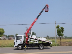 4Ton Telescopic Boom Dump Truck Mounted Crane