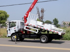 4Ton Telescopic Boom Dump Truck Mounted Crane