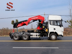 6X4 Shacman X3000 Tractor RHD/LHD Mounted With SHENBAI 30Ton Knuckle Boom Crane