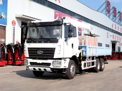 CAMC 6x4 Heavy Cargo Truck with Shenbai 10Ton Hydraulic Telescopic Boom Crane