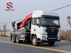 6X4 Shacman X3000 Tractor RHD/LHD Mounted With SHENBAI 30Ton Knuckle Boom Crane