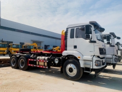6x4 Shacman H3000 Truck with Palfinger 25Ton Hydraulic Hook Lift Garbage Truck
