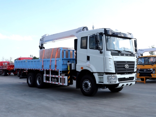 CAMC 6x4 Heavy Cargo Truck with Shenbai 10Ton Hydraulic Telescopic Boom Crane
