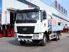 CAMC 6x4 Heavy Cargo Truck with Shenbai 10Ton Hydraulic Telescopic Boom Crane