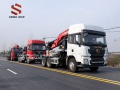 6X4 Shacman X3000 Tractor RHD/LHD Mounted With SHENBAI 30Ton Knuckle Boom Crane
