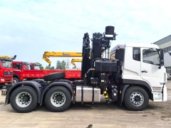 Dongfeng 6x4 Tractor with Crane Shenbai 20Ton 25Ton 30Ton Hydraulic Folding Boom Crane