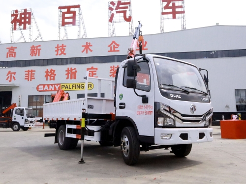 Shenbai Dongfeng 4X2 1.8 Ton Hydraulic Telescopic Boom Mini Mobile Straight Boom Loader Transport Mounted Crane