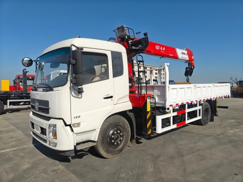Shenbai Dongfeng 4X2 10 Ton Telescopic 4 Booms Lifting Truck Mounted Crane Mobile Transport Heavy Duty Load