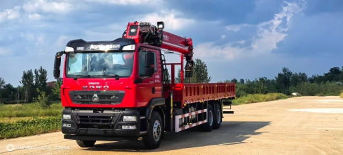 Howo 6*4 Drive Mobile Crane Truck 12 Ton Telescopic Straight Boom Crane Fuel New Truck-Mounted Crane for Sale